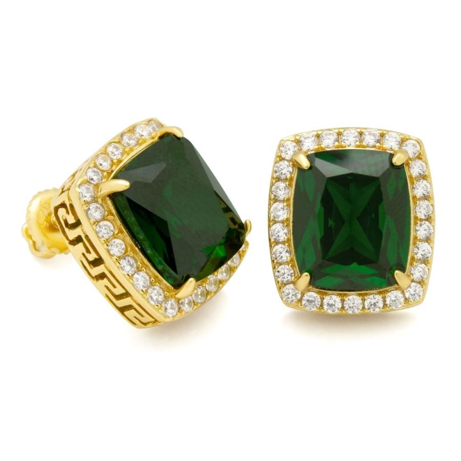 King Ice キングアイス ゴールドピアス 2個セット エメラルド シルバー925 14金コーティング Kingice Clever Heads クレバーヘッズ 通販 Yahoo ショッピング
