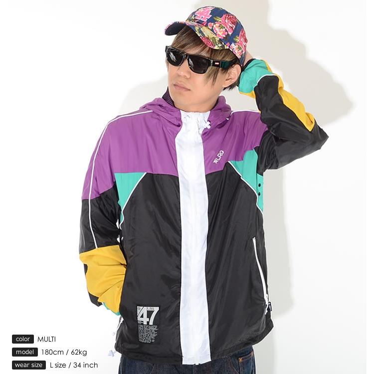 LRG エルアールジー ナイロンジャケット マルチカラー切替 左胸ロゴ 