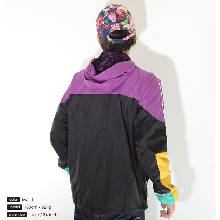 LRG エルアールジー ナイロンジャケット マルチカラー切替 左胸ロゴ 