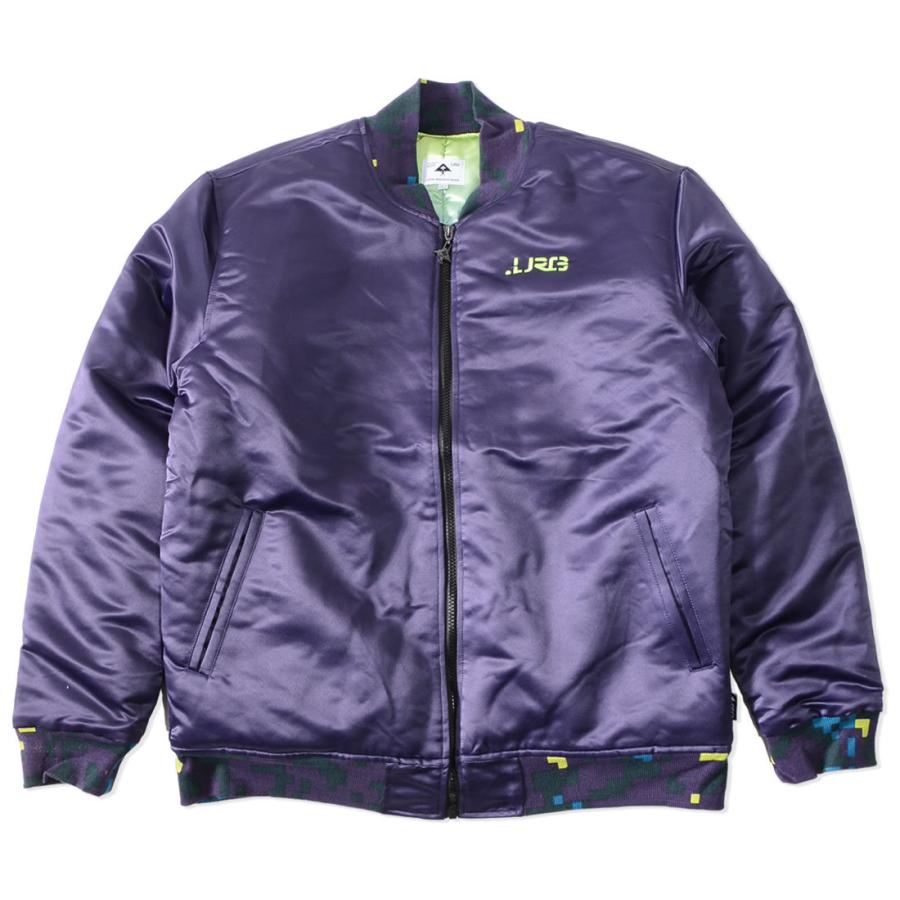 LRG エルアールジー ボンバージャケット 中綿 胸ワンポイント刺繍 リブ