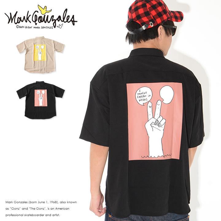 Mark Gonzales マークゴンザレス 半袖シャツ ワーク ピースハンド ボックスプリント 2g8 セール Markgonzales0321 Clever Heads クレバーヘッズ 通販 Yahoo ショッピング