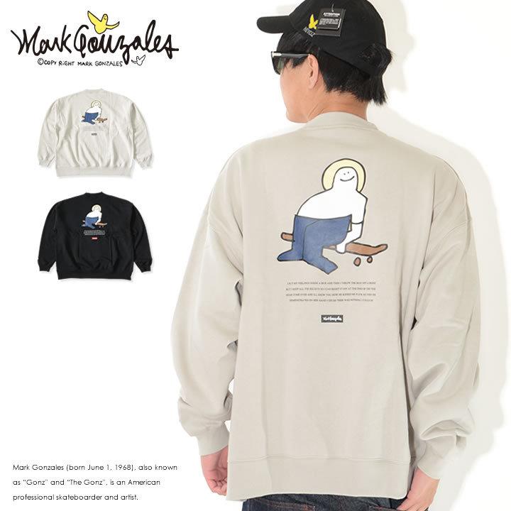 Mark Gonzales マークゴンザレス スウェット クルーネック スケボーキャラクター ビッグシルエット 2g7 セール Markgonzales0628 Clever Heads クレバーヘッズ 通販 Yahoo ショッピング