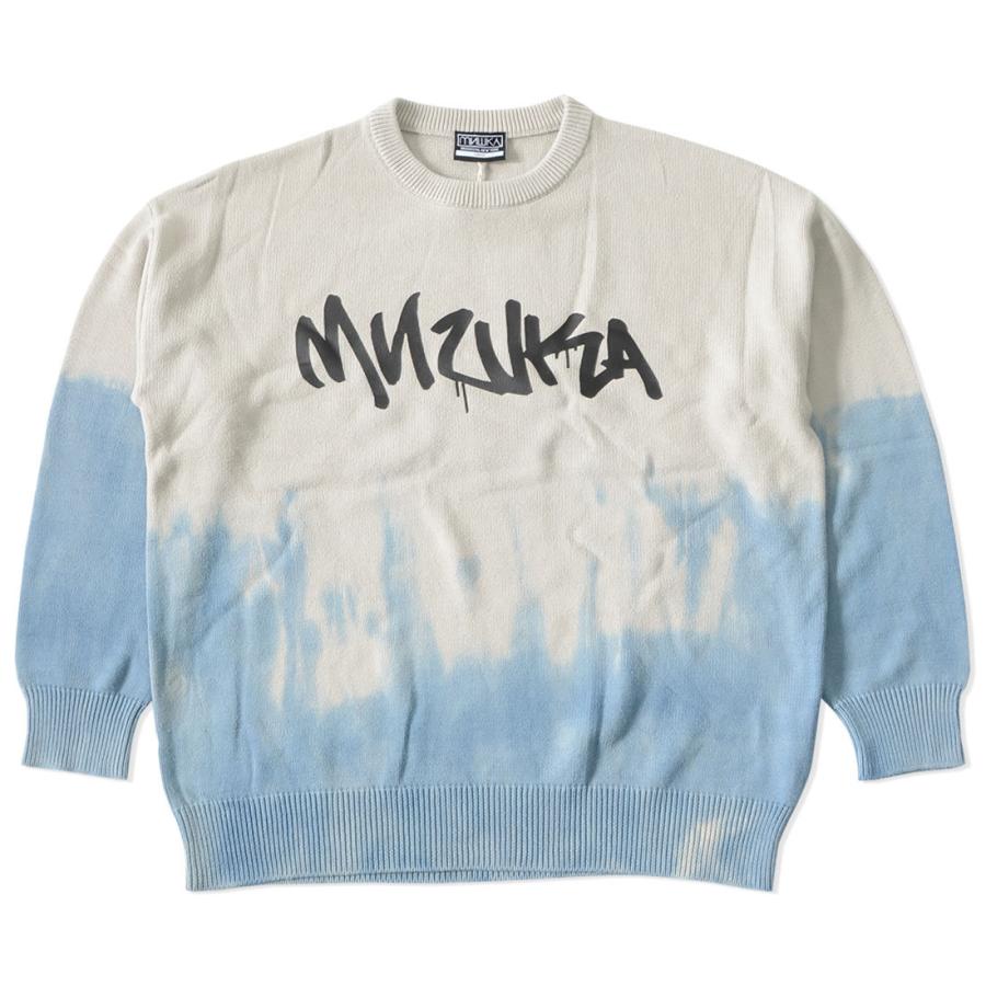 MISHKA ミシカ ニット セーター ドリップロゴ グラデーション MISHKA ミシカ ニット セーター ドリップロゴ グラデーション