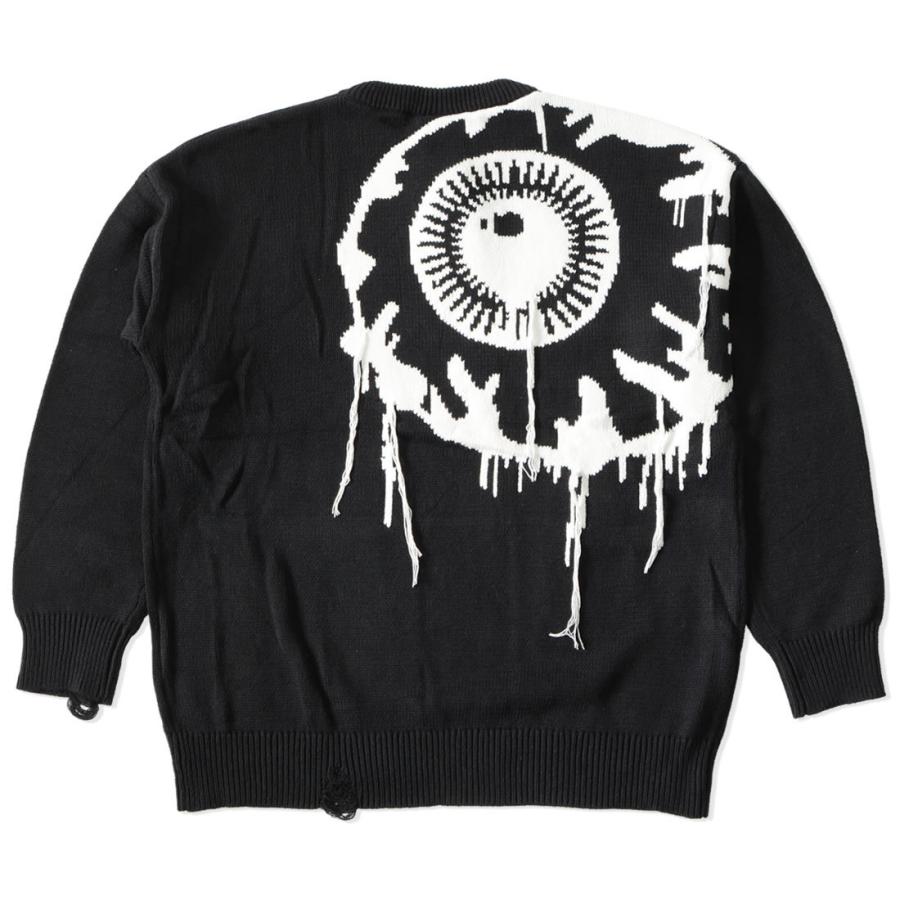 MISHKA（ミシカ） ニット セーター ドリップロゴ ビッグシルエット 