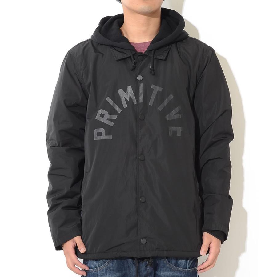 PRIMITIVE プリミティブ コーチジャケット レイヤードフード 同色