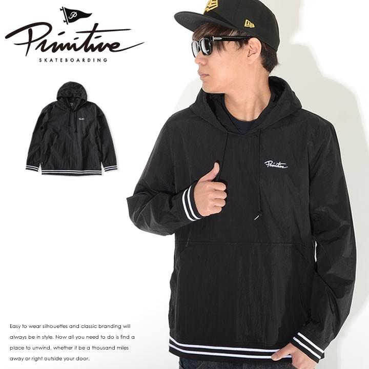 PRIMITIVE プリミティブ ナイロンジャケット ワッシャー加工 胸