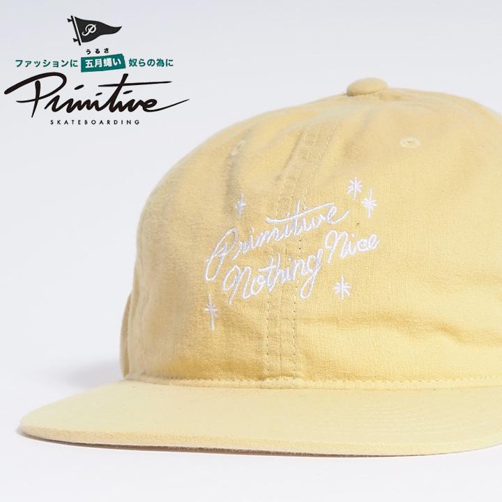 アウトレット PRIMITIVE プリミティブ ローキャップ 帽子 スクリプト刺繍 セール | PRIMITIVE