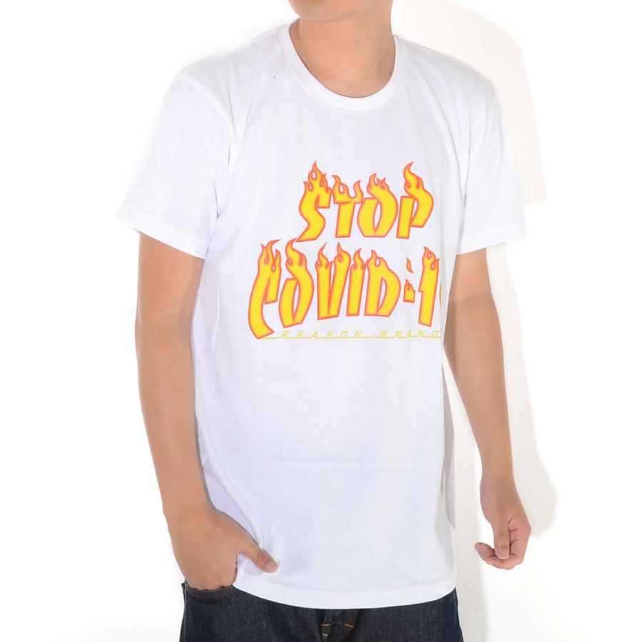 REASON リーズン Tシャツ 半袖 STOP COVID-19 (CV-T15) セール |  | 10