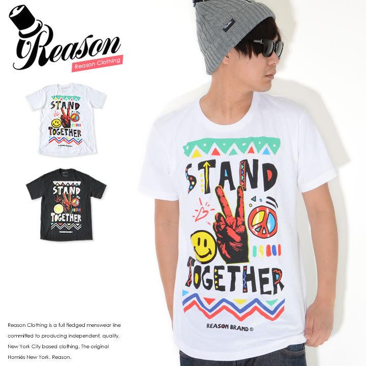 REASON リーズン Tシャツ 半袖 ピースハンド STAND TOGETHER (A1-309) セール | 