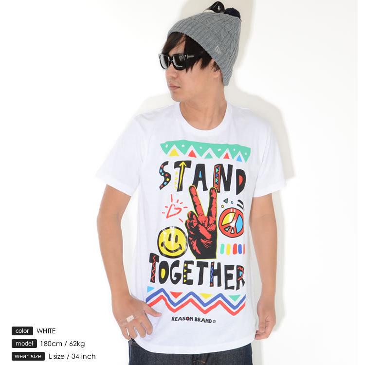 REASON リーズン Tシャツ 半袖 ピースハンド STAND TOGETHER (A1-309) セール |  | 03