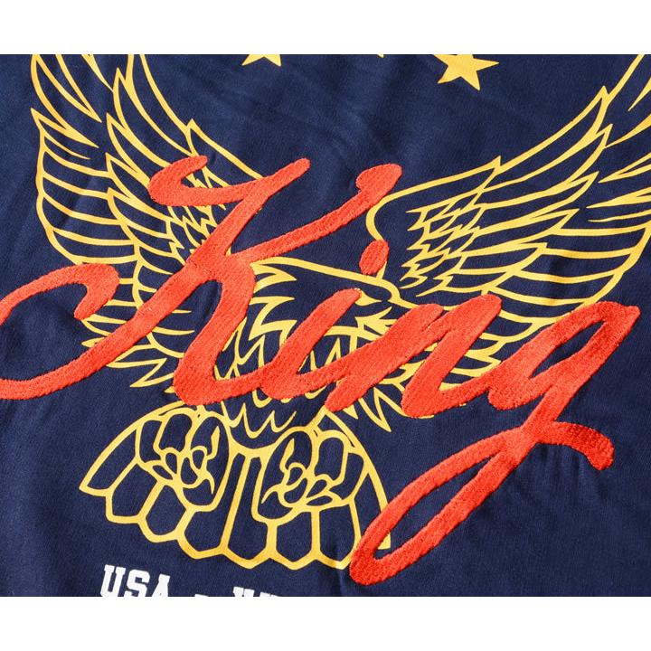 REASON リーズン スウェットパーカー King イーグルプリント バイアス切り替え (D0-003) セール |  | 04