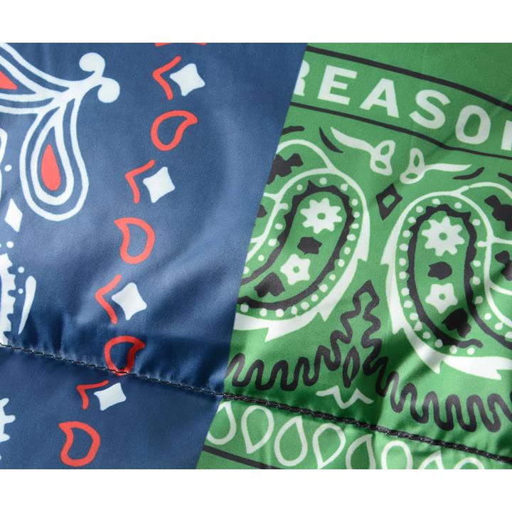 REASON リーズン 中綿ジャケット フーディ 総柄 マルチバンダナ パッチワークプリント (W1-25) セール |  | 04