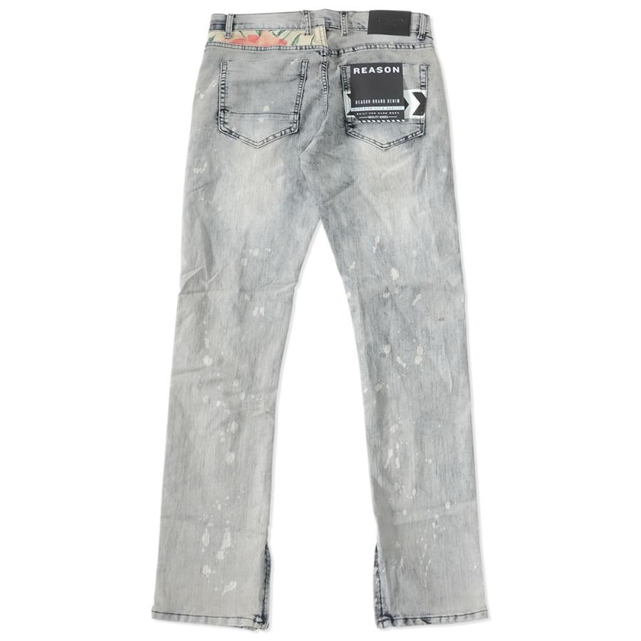 Reason リーズン デニムパンツ ダメージ 右幾何学デザイン 蜂キャラクター H0 04 セール Reason1253 Clever Heads クレバーヘッズ 通販 Yahoo ショッピング
