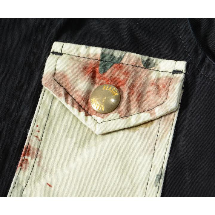 REASON リーズン ジョガーパンツ エンブレムプリント マルチポケット (D0-021) セール |  | 05