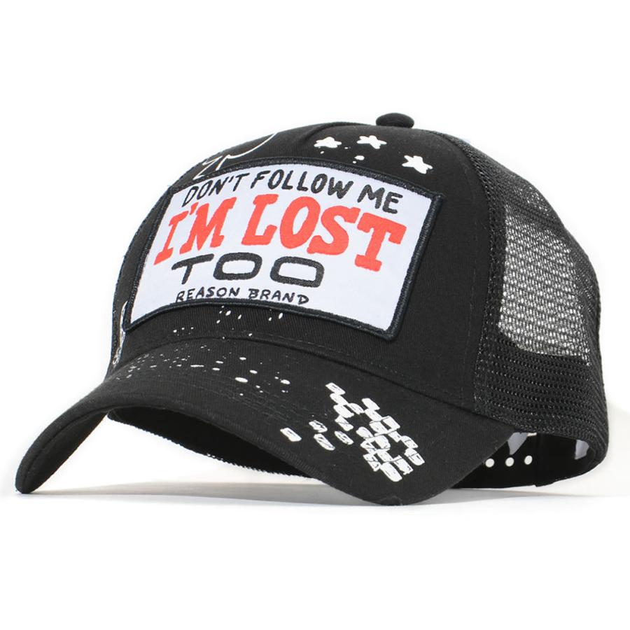 REASON リーズン メッシュキャップ スナップバック I'M LOST ワッペン スペード (A1-092) セール |  | 01