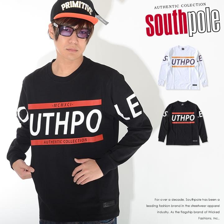 SOUTH POLE（サウスポール） ロンT ロングTシャツ 長袖 BIGネームロゴ 