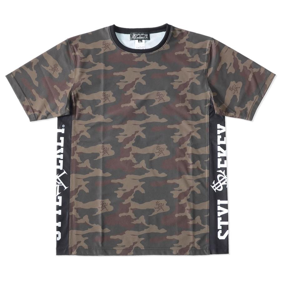 STYLEKEY スタイルキー Tシャツ 半袖 総柄 迷彩 サイドネームロゴ 昇華プリント 日本製 セール | StyleKey | 01