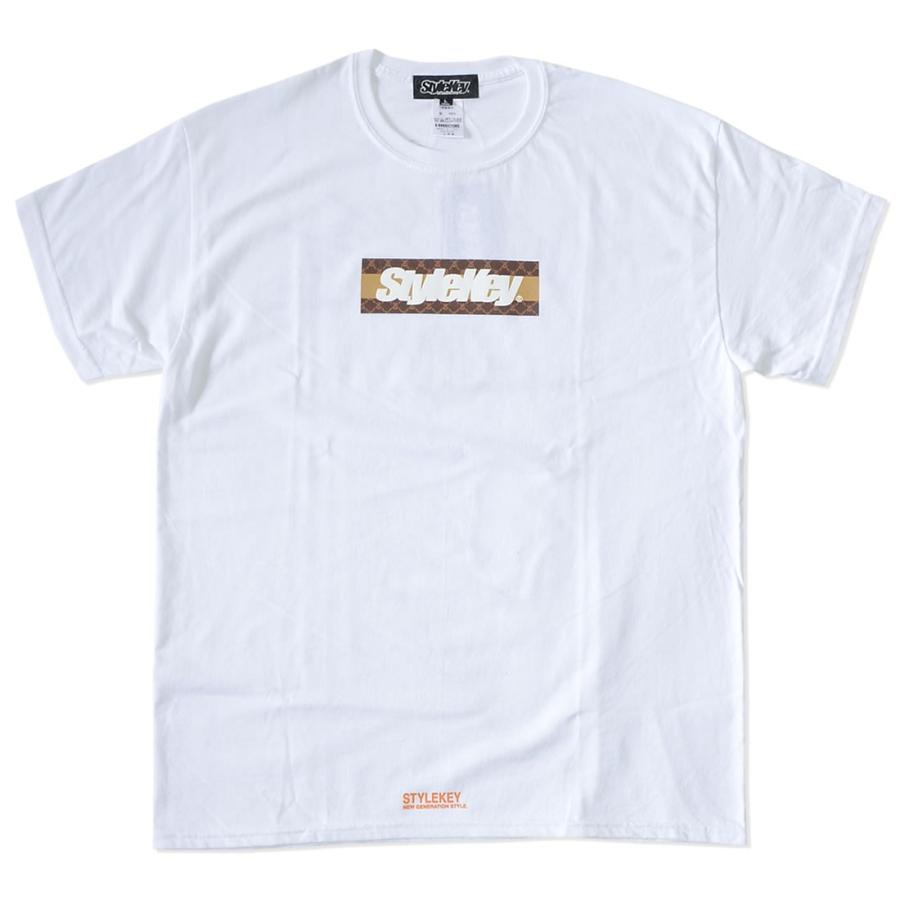 STYLEKEY スタイルキー Tシャツ 半袖 ボックスロゴ モノグラム柄 バックプリント セール | StyleKey | 01
