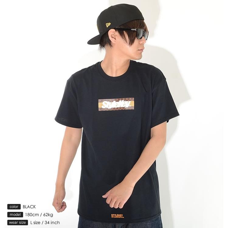 STYLEKEY スタイルキー Tシャツ 半袖 ボックスロゴ モノグラム柄 バックプリント セール | StyleKey | 05