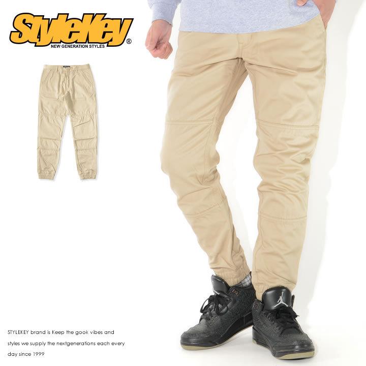 STYLEKEY スタイルキー ジョガーパンツ 切替 バックロゴ刺繍 セール | StyleKey