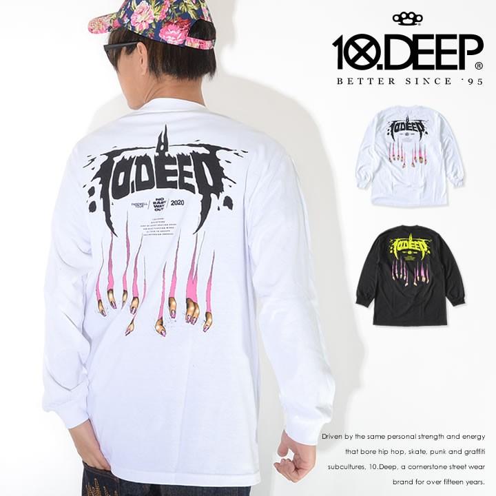 10deep テンディープ ロンt ロングtシャツ 長袖 スクラッチイラスト バックプリント 193td4101 セール Tendeep05 Clever Heads クレバーヘッズ 通販 Yahoo ショッピング