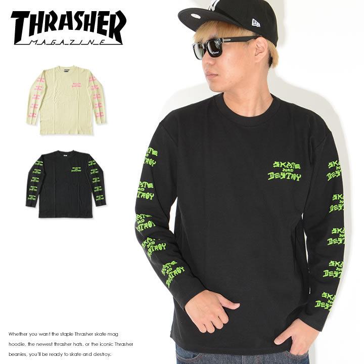 THRASHER（スラッシャー） ロンT 長袖 サーマル SKATE AND DESTROY