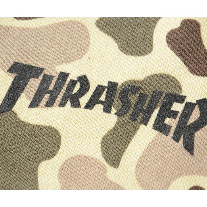THRASHER（スラッシャー） スウェットスタジャン 総柄 迷彩 左胸 