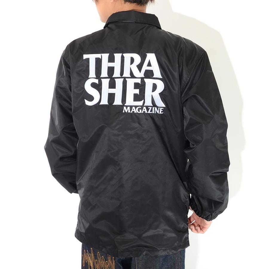 アウトレット THRASHER スラッシャー コーチジャケット 胸ポケット 左胸バック2段ロゴ刺繍 *(TH8988EPT) セール | THRASHER | 10