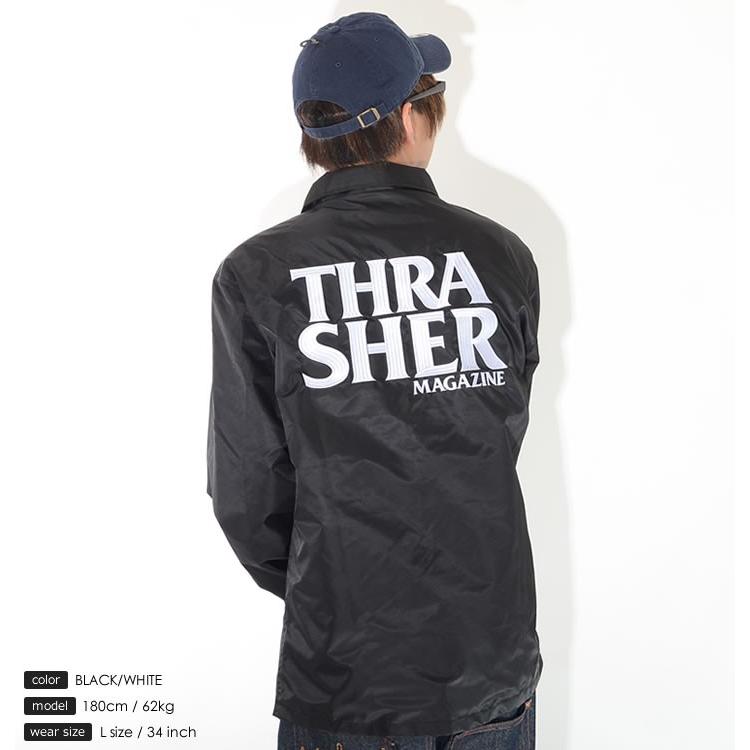 アウトレット THRASHER スラッシャー コーチジャケット 胸ポケット 左胸バック2段ロゴ刺繍 *(TH8988EPT) セール | THRASHER | 04