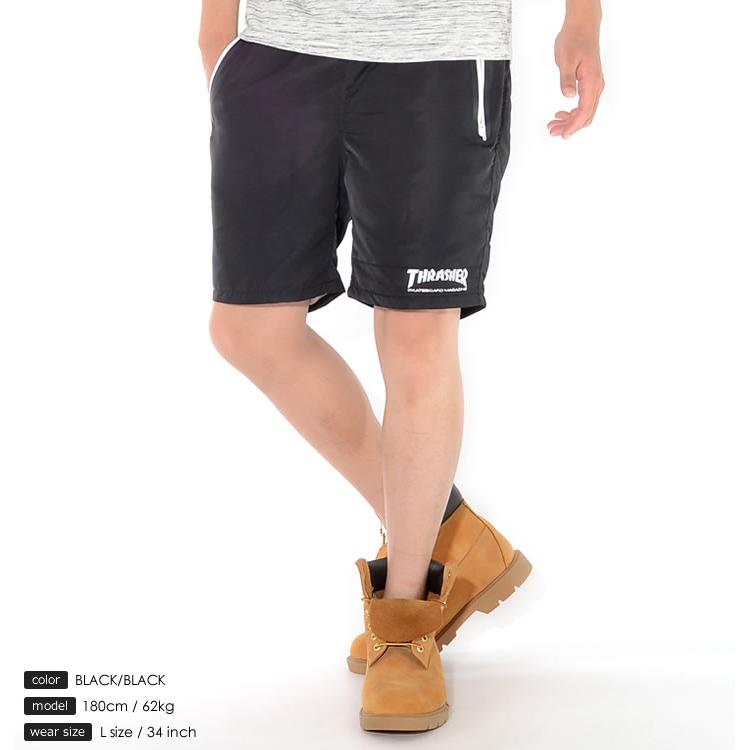 THRASHER スラッシャー ショートパンツ ハーフパンツ 左裾ライン