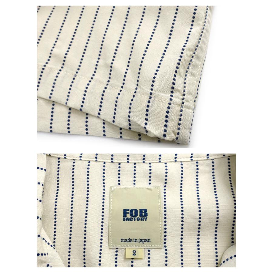 FOBファクトリー [F3479] 半袖 インディゴ アロハシャツ INDIGO 