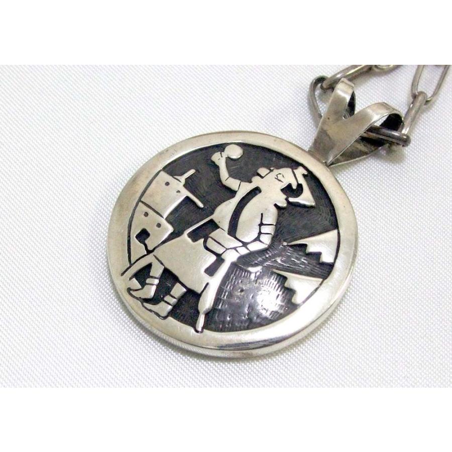 ホピ族 インディアンジュエリー シルバー ネックレス マッドヘッド