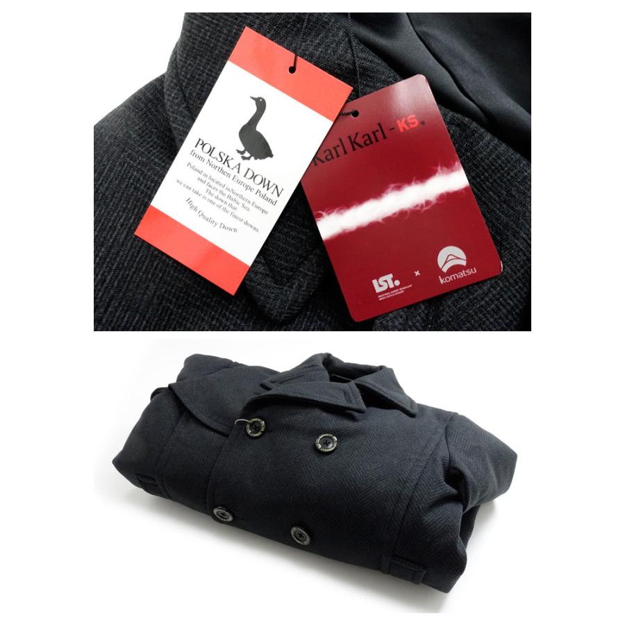 Pherrow's（フェローズ） [21W-POJ1-D] ヘリンボーン ダウン Pコート