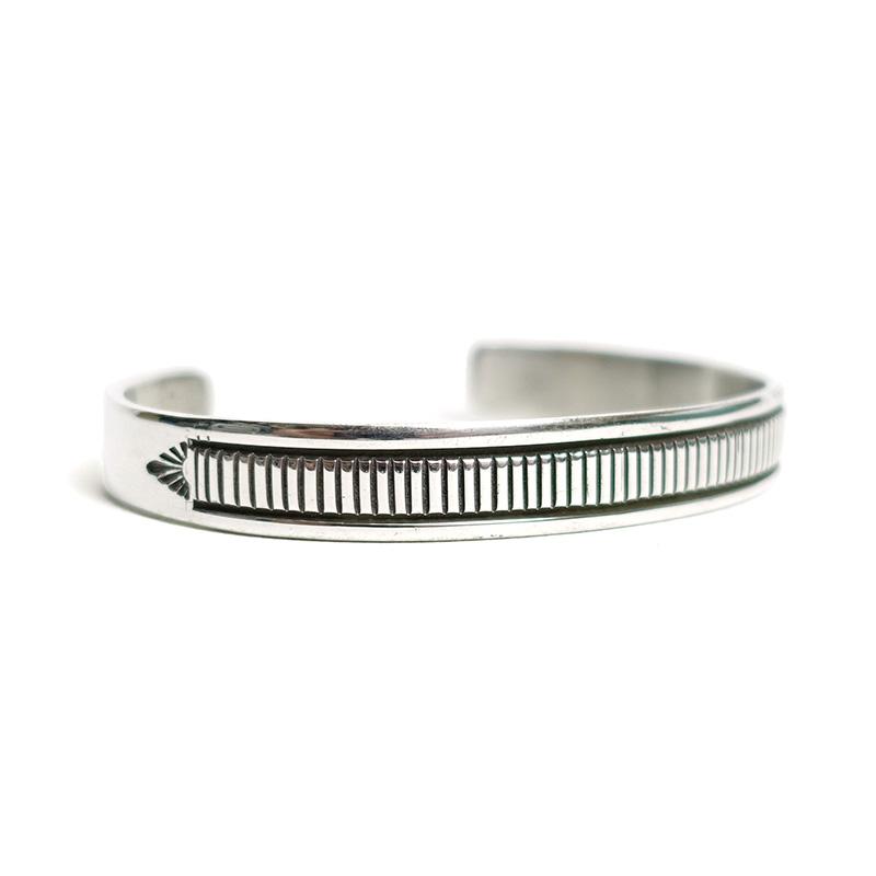 Indian Jewelry ブルースモーガン　　　シルバーバングル　　① Indian Jewelry ブルースモーガンシルバーバングル ①