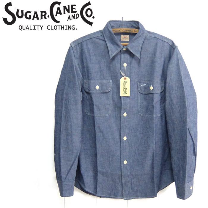 SUGAR CANE シュガーケーン [SC27850] 長袖 ブルーシャンブレー ワーク