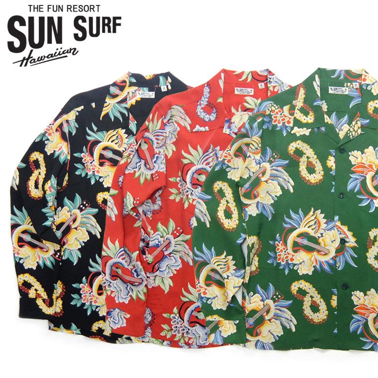 驚きの値段 サンサーフ Sunsurf Ss 21年モデル 長袖 アロハシャツ Rayon Hawaiian Shirt Macintosh Ukulele 残りわずか Store2door Rw