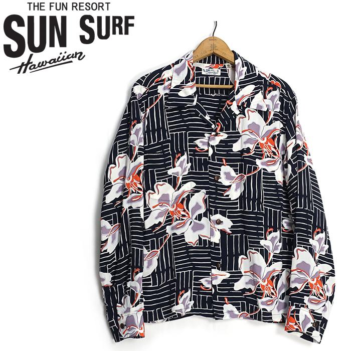 ひ*ん様 SUN SURF サンサーフ　長袖 アロハシャツ　日本製　16 1/2 SUN SURF サンサーフ SunSurf [SS29605] 2026年モデル 長袖 アロハ