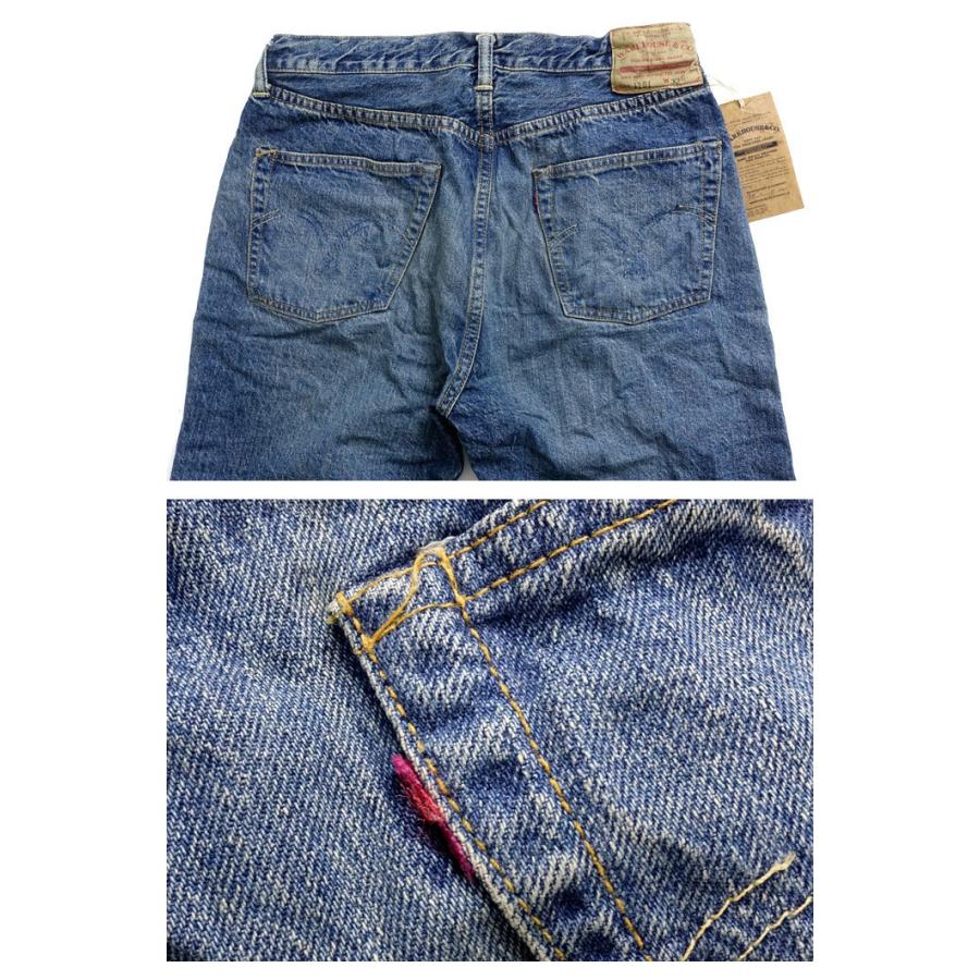 ウエアハウス WAREHOUSE Lot.1101 ユーズドウォッシュ ジーンズ 2ND-HAND USED WASH 日本製｜cleverwebshop｜09