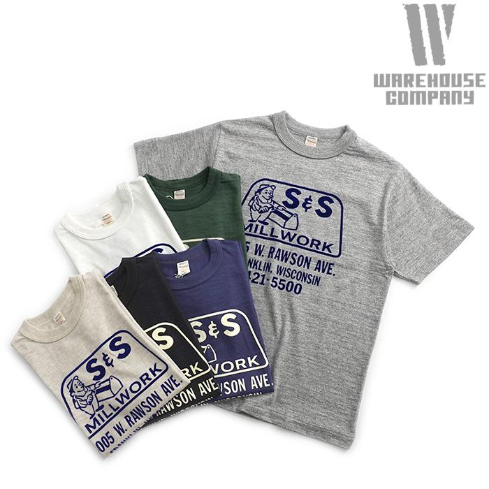 WAREHOUSE [メール便可]ウエアハウス [4601S&S] 半袖 Tシャツ