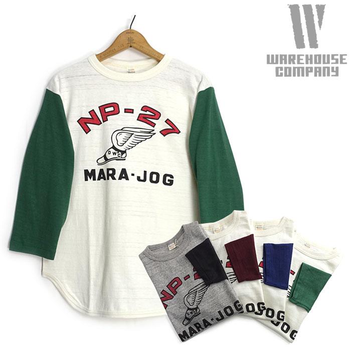 WAREHOUSE（ウエアハウス） [4800NP27] 7分袖 ベースボールTシャツ 