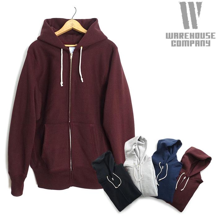 WAREHOUSEウエアハウス フルジップパーカー 487 無地 WAREHOUSE ウエア