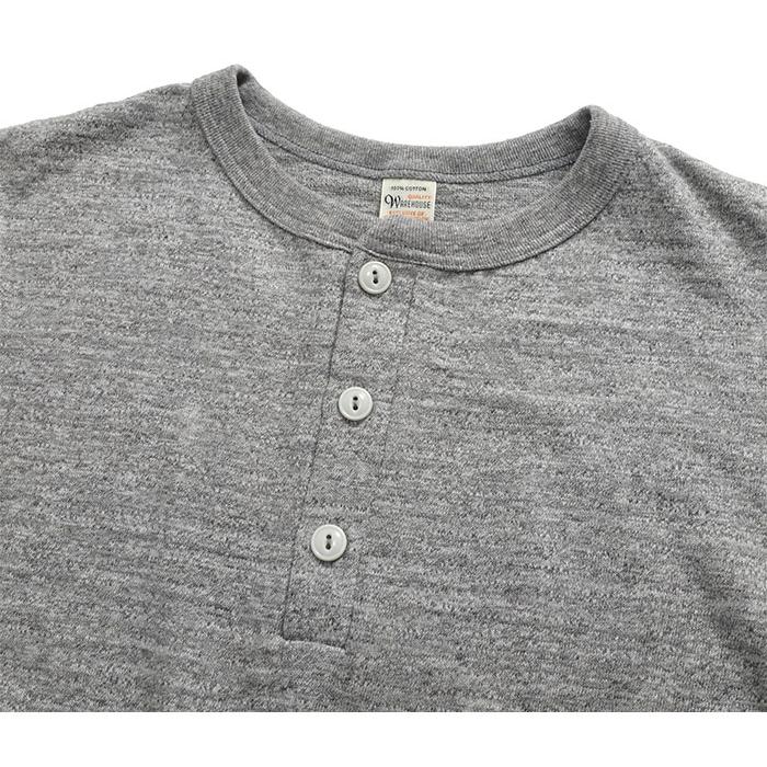WAREHOUSE（ウエアハウス） [5907] 無地 長袖 ヘンリーネック Tシャツ