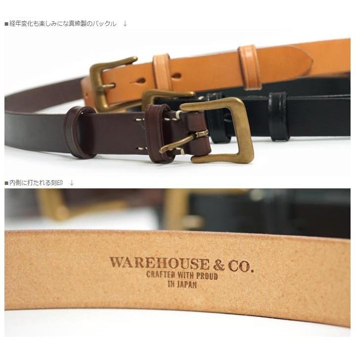 WAREHOUSE（ウエアハウス） [6041] レザー スリムベルト SLIM BELT