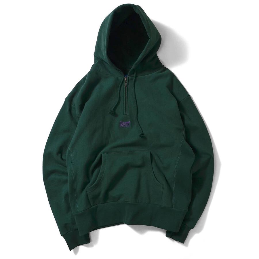 新色 Lafayette ラファイエット Us Cotton Half Zip Parka Lft18aw067 パーカー Dark Green プルオーバー ダークグリーン