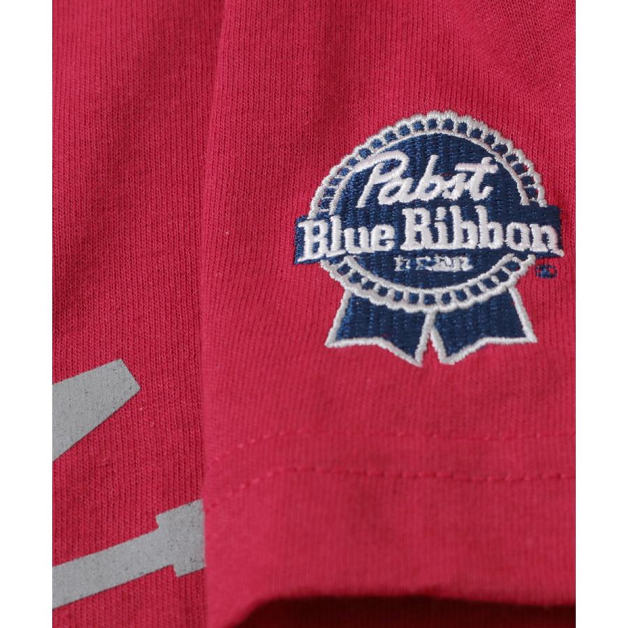 PABST BLUE RIBBON パブストブルーリボン COLLEGE TEE 半袖 Tシャツ CARDINAL カーディナル｜clickstarwaks｜05