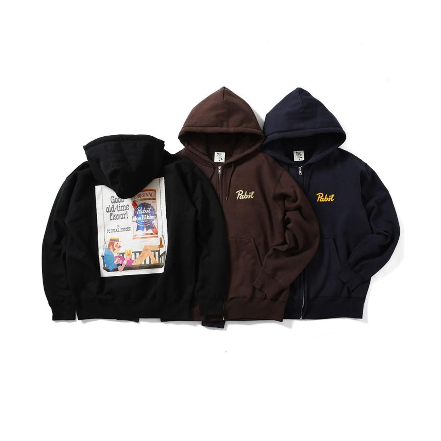 PABST BLUE RIBBON パブストブルーリボン GOOD OLD TIME ZIP HOODIE 