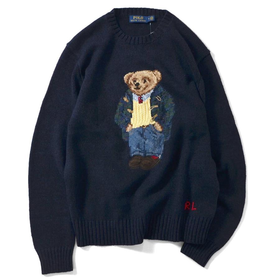 ポロ ラルフローレン Polo Ralph Lauren セーター メンズ ストリート Bear Crew Sweater Navy ネイビー Click 通販 Yahoo ショッピング