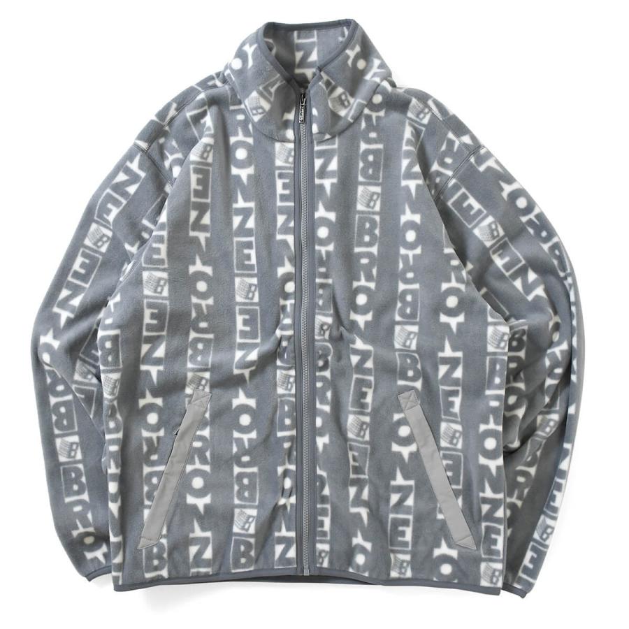 一部予約販売 アウター ストリート ブランド 男性 メンズ フリースジャケット ブロンズ Bronze 上着 ジャンパー ジャケット アウター ストリート ジャケット 白 灰色 グレー ホワイト Gray White Fleece Zip Full Vertical コート アウター