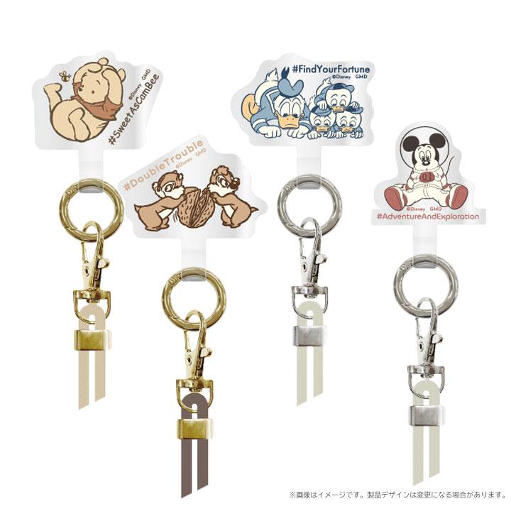 スマホショルダーストラップ かわいい Disney ミッキー ドナルド