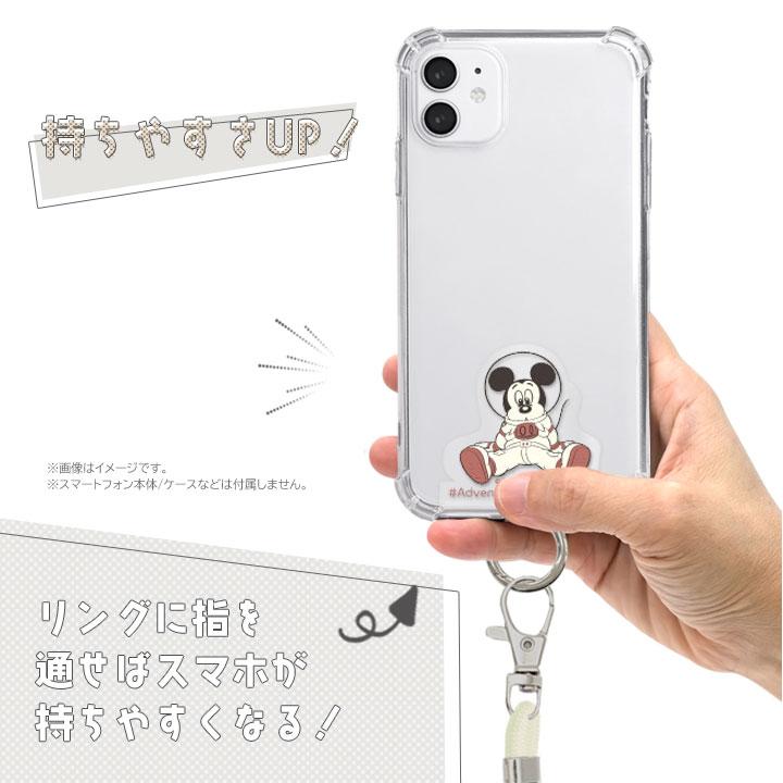 スマホショルダーストラップ かわいい Disney ミッキー ドナルド